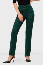 Crepe Twill Vented Pants