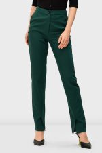 Crepe Twill Vented Pants
