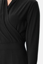 Cotton Knit Midi Wrap Dress