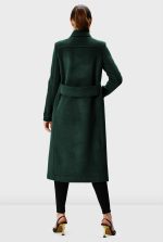 Melton-Look Long Coat