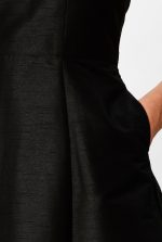 Beaded Halter Dupioni A-Line Dress