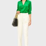 Stretch Twill Tapered Leg Pants