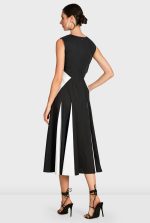 Colorblock Inset Cotton Poplin Dress