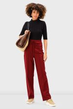 Crease Front Cotton Jersey Drawstring Pants