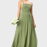 Crossed Strap Back Georgette Vented Dress