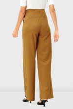 Crease Front Elastic Waist Cotton Jersey Pants